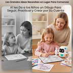 Mewaii Robot de dibujo para niños, robot AI con activación por voz