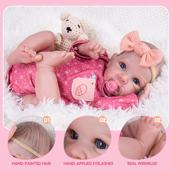 Aori Reborn Baby Dolls Girl - Muñeca de bebé realista como recién n...