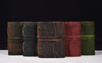 LEATHER VILLAGE Diario de cuero-7"X5"-Marrón Rústico