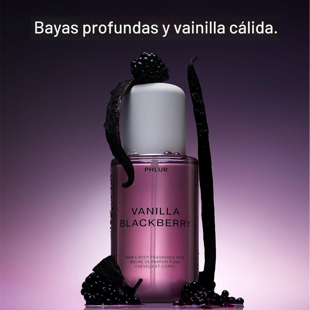 PHLUR Vanilla Blackberry Body Mist, 8 onzas líquidas, perfume para...