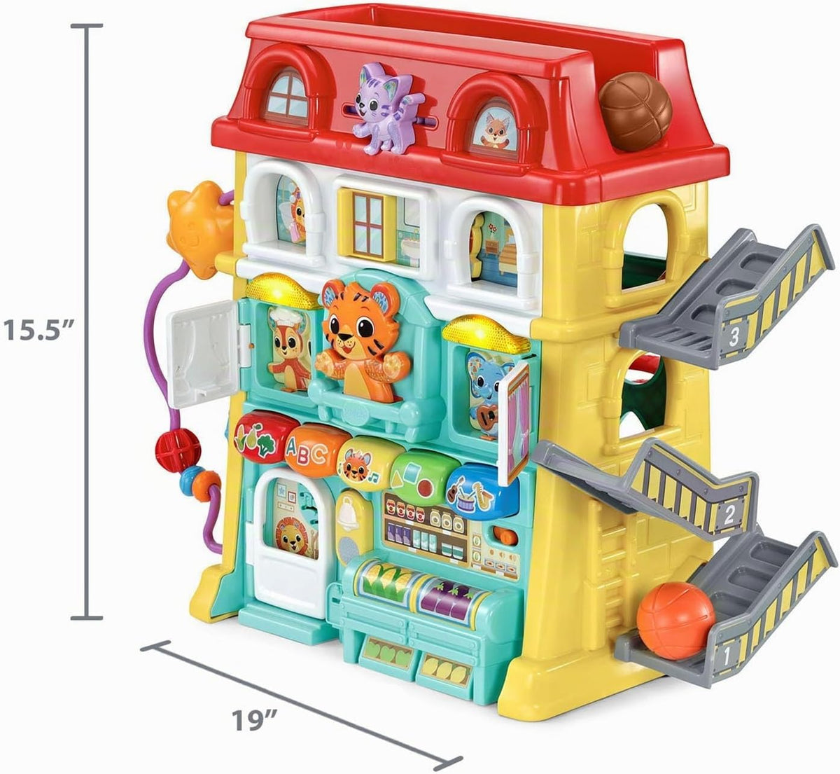 VTech Juguete de exploración para niños pequeños de la ciudad de actividades arriba y abajo