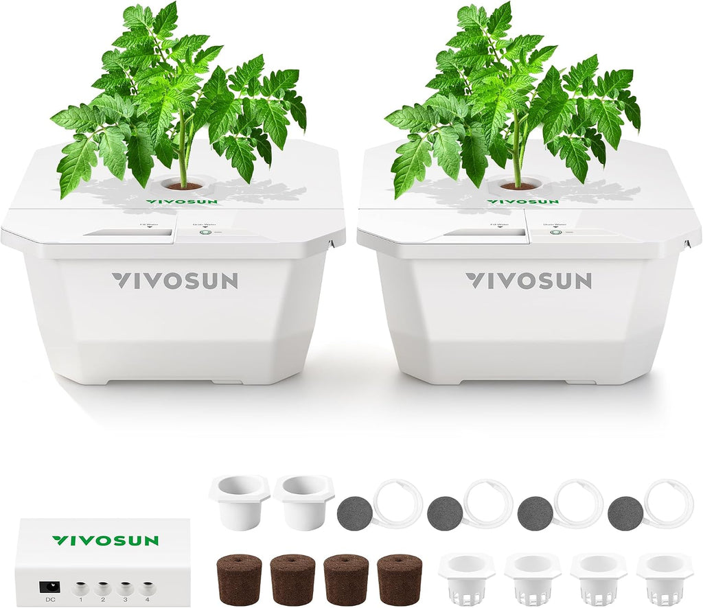VIVOSUN Kit de sistema hidropónico DWC FlexFeed, kit de cultivo de aguas