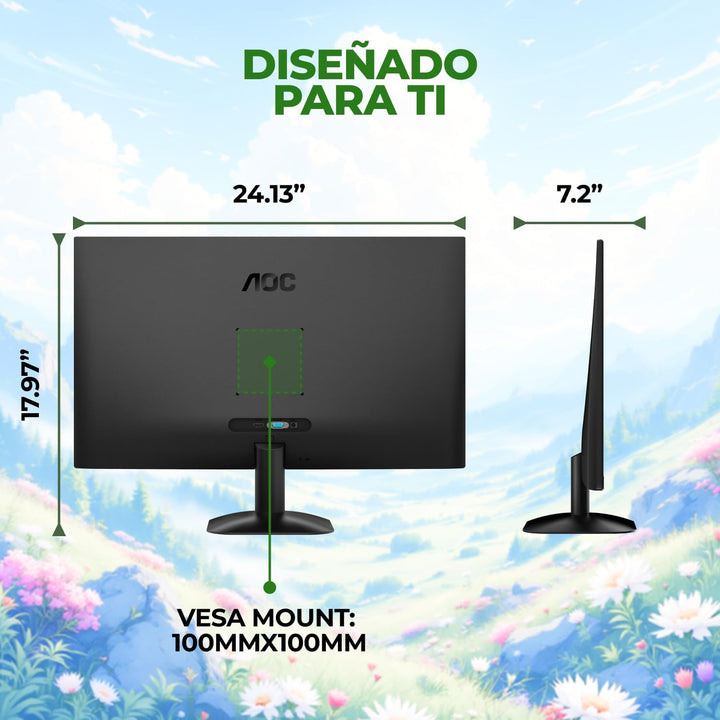 AOC 27B35H3 Monitor de juegos casuales de 27 pulgadas, panel IPS, F...