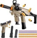 Pistola de juguete de dos modos, rifle de expulsión con 80 balas suaves, 40 conchas, 2 clips, pistolas de juguete de bala suave, juegos de disparos al aire libre, Navidad, Halloween, regalos de cumpleaños