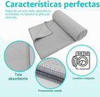 Paquete de 2 toallas de esterilla de yoga con punto de agarre, toalla antideslizante de yoga caliente, toalla absorbente de microfibra para sudar, Bikram Pilates Fitness