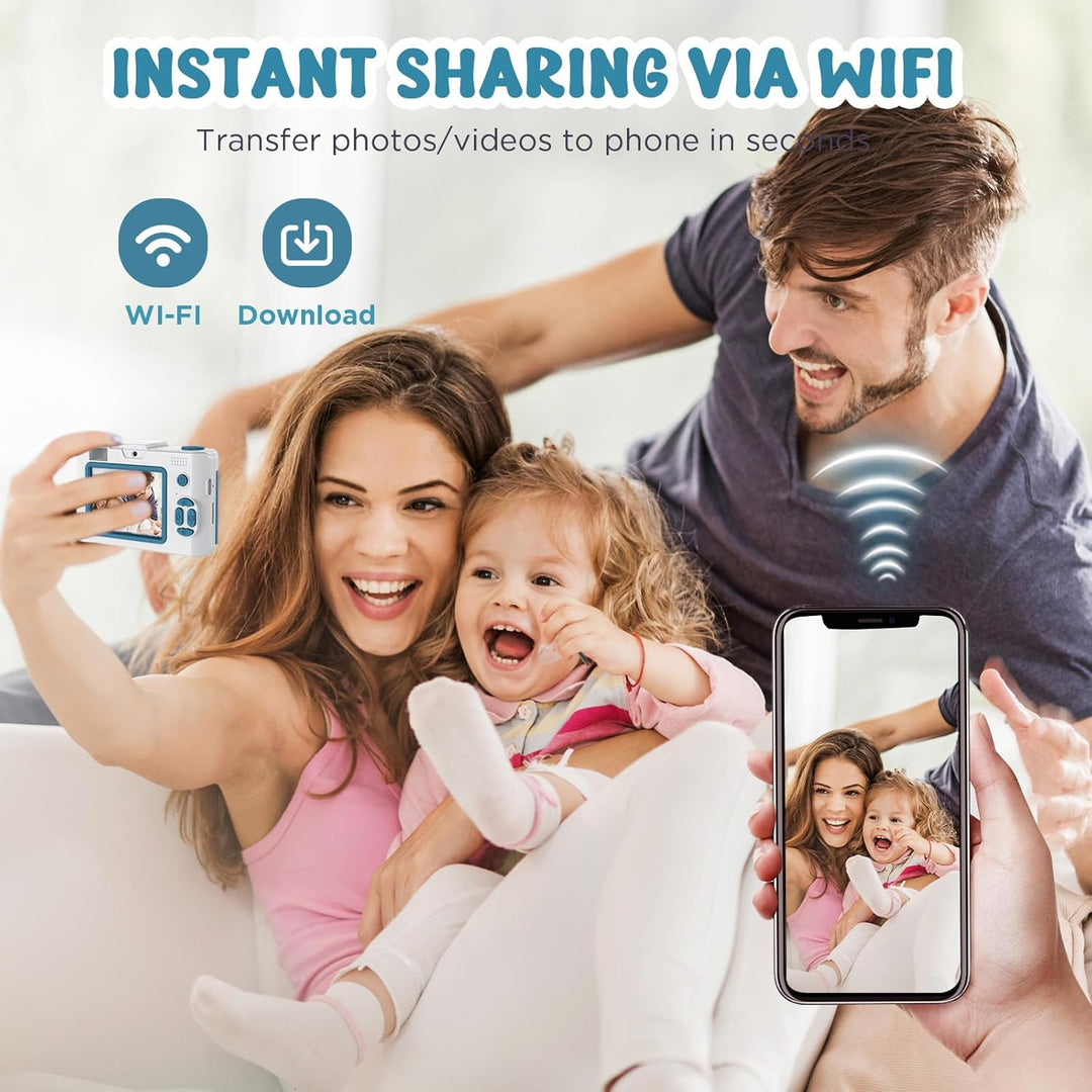 Cámara infantil de 50.0 megapíxeles para niños de 5 a 13 años con W...