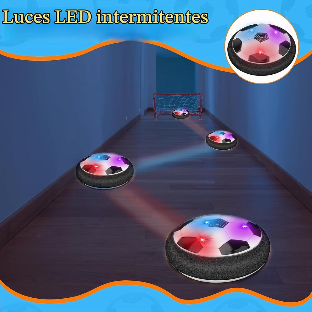 Balón de fútbol LED Hover, juego de fútbol flotante con 2 porterías, juego de fútbol interior para niños y niñas, regalos de cumpleaños para niños pequeños, juguetes regalos para edades de 3 a 12 años