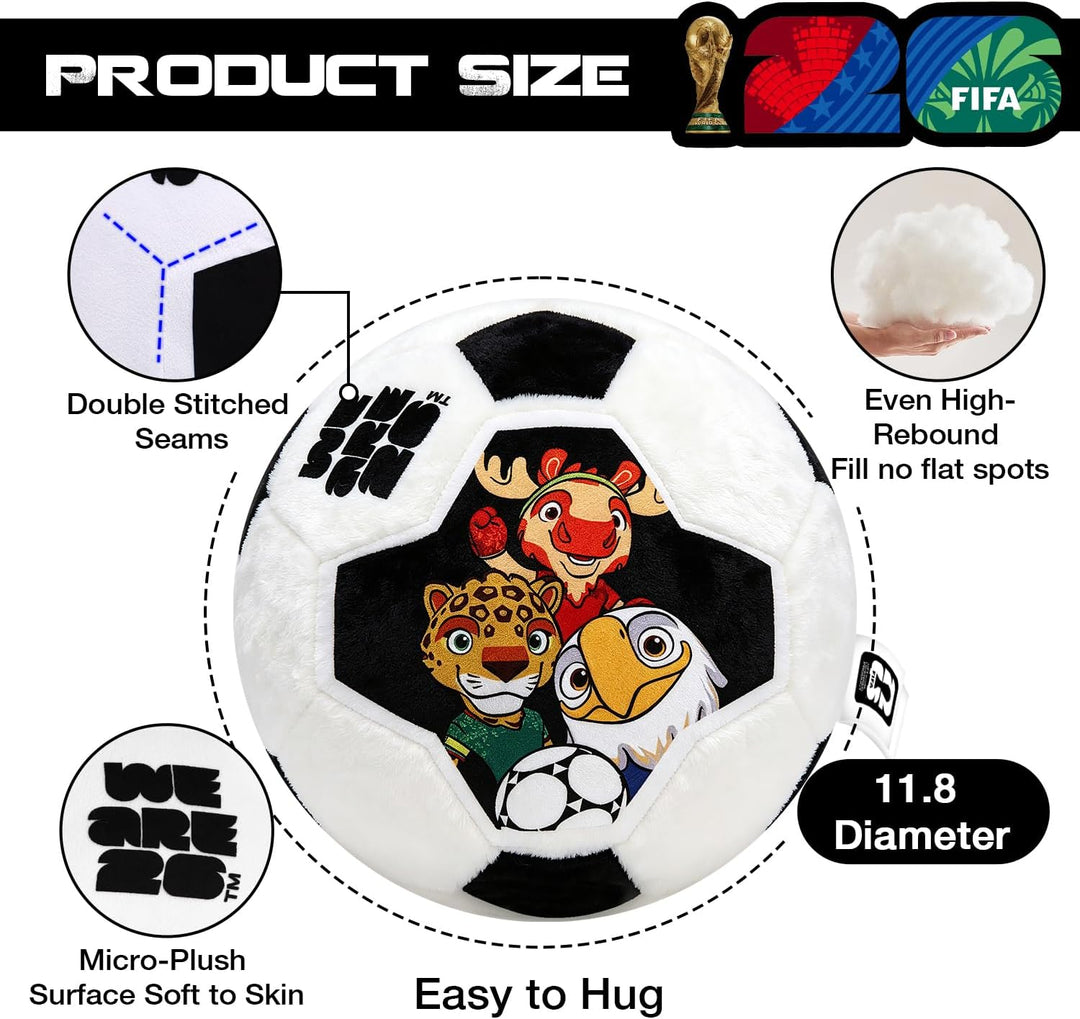 MESUCA Peluche de pelota de fútbol de la Copa Mundial de la FIFA 20...