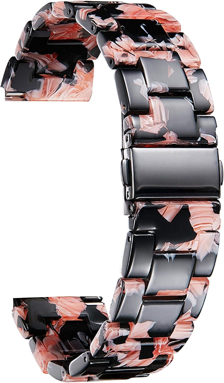 BINLUN Correas de reloj de resina de repuesto para hombres y mujeres, correas de reloj de 14 colores, ligeras, 12/14/16/18/20/0.866 in, pulseras de reloj inteligente a la moda y agradables a la piel