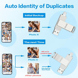 iDiskk 512GB Certificado Mfi, Unidad Flash para iPhone, Fotos y Vid...