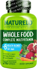 NATURELO Multivitamínicos para Hombres - Multivitamínico de Alimentos Integrales, 240 unidades