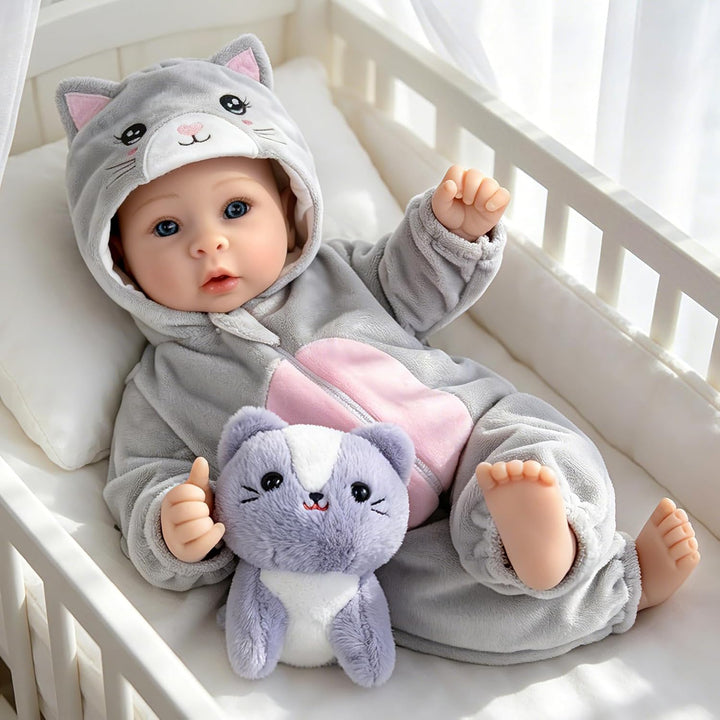 Aori - Muñecas de bebé realistas, niñas de 17 pulgadas con cuerpo l...