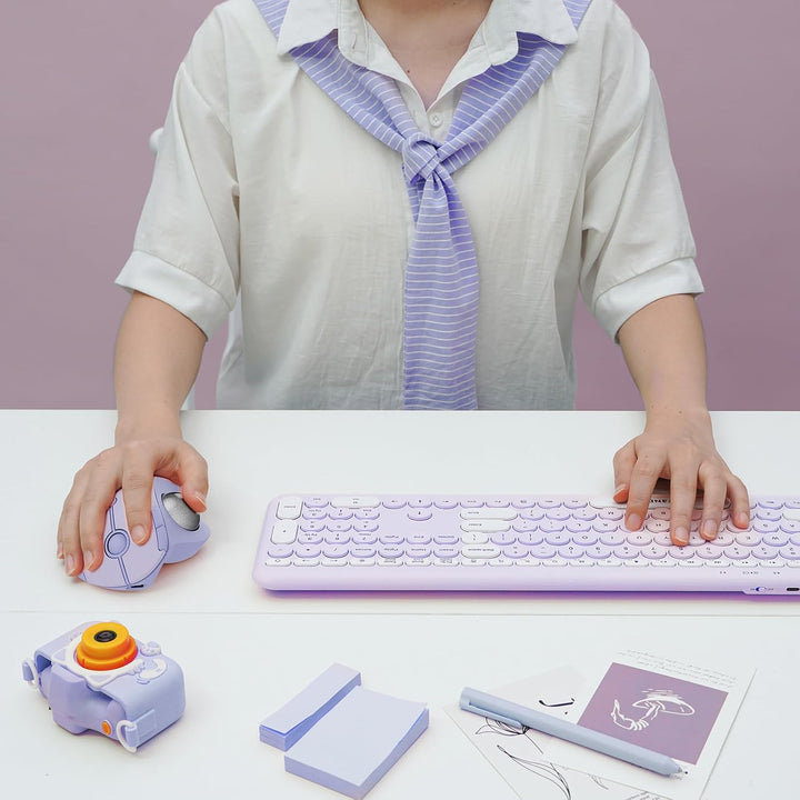 seenda Ratón de Trackball inalámbrico, mouse ergonómico Bluetooth R...