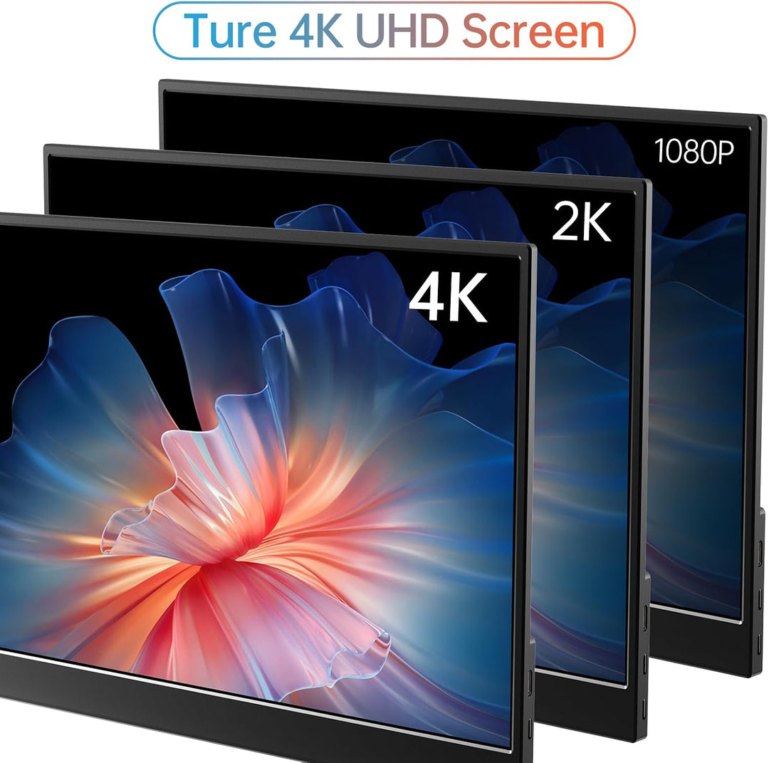 MNN Monitor portátil 4K de 15.6 pulgadas 3840 x 2160 UHD USB-C HDMI...