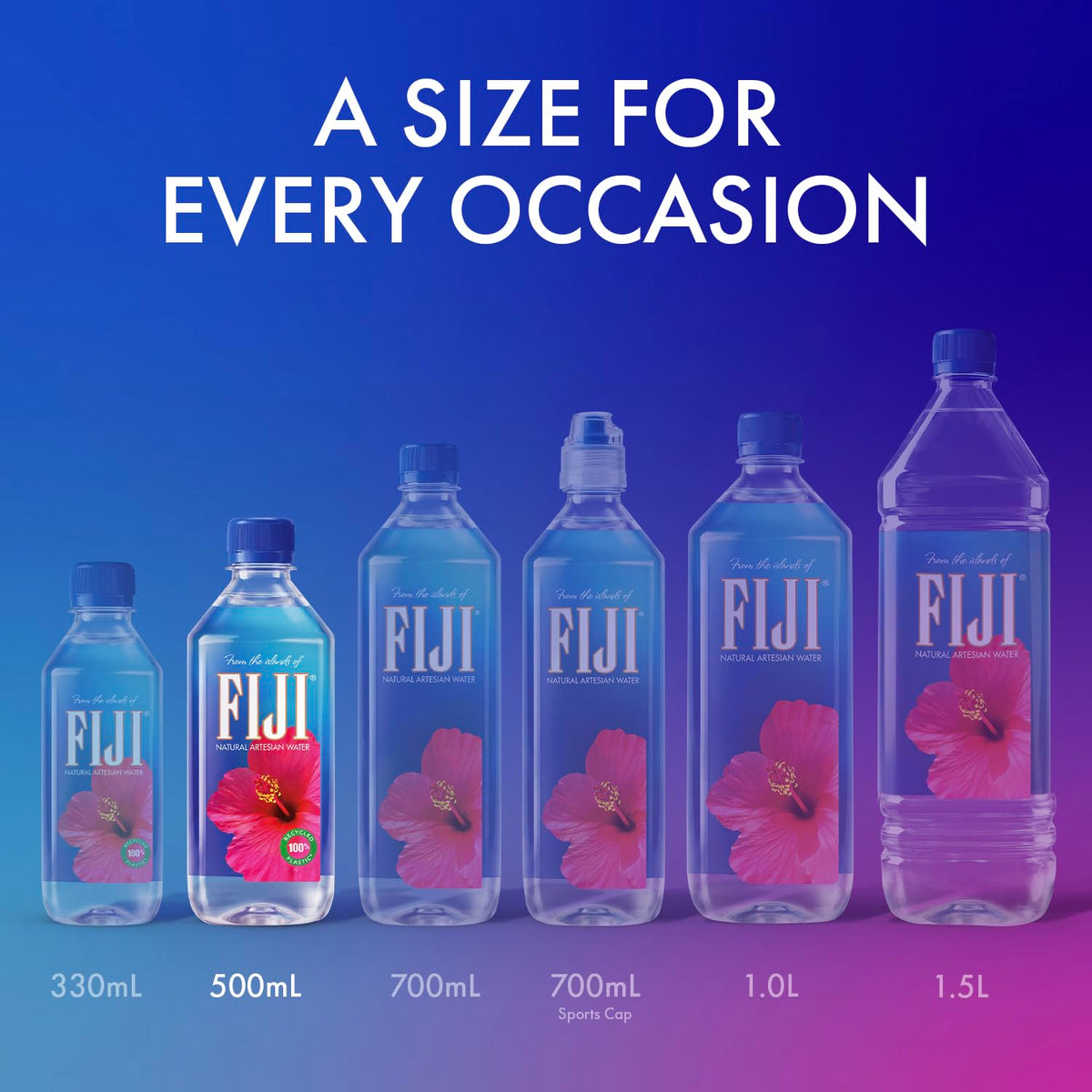 Agua Artesiana Natural Fiji, 16.9 onzas, paquete de 24 botellas