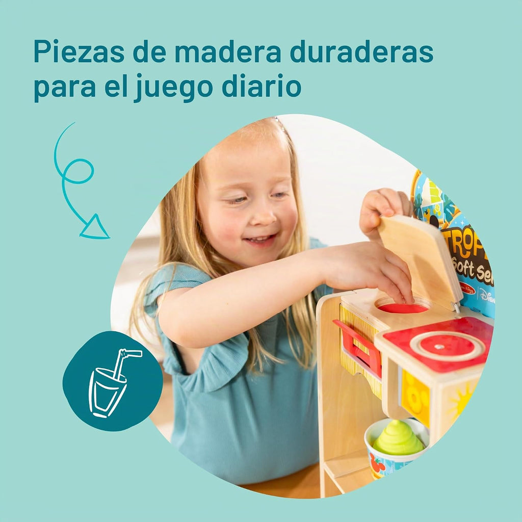 Melissa & Doug Disney Tropical Soft Serve Play Food Juguete de Cocina