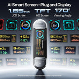 MOVE SPEED Unidad USB de 256 GB con pantalla inteligente 1090 MB\/s...