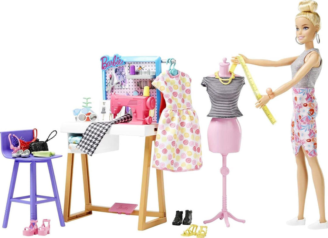 Barbie Muñeca de diseñador de moda y más de 25 accesorios, juego de...