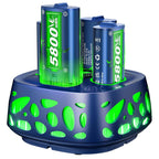 Feirsh Batería Recargable para Xbox con Cargador, 4x5800mWh Baterías Recargables para Controlador Xbox para Xbox One Series X|S, One S/X, Incluye Estuches y Almacenamiento para Xbox One
