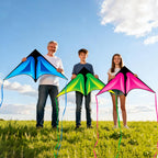 Delta Kite Set para niños y adultos, paquete de 3 cometas para adultos