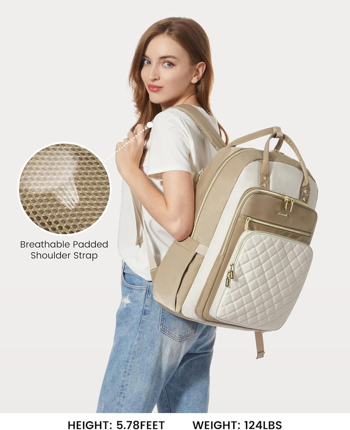 LOVEVOOK Mochila para computadora portátil para mujer, mochila para...