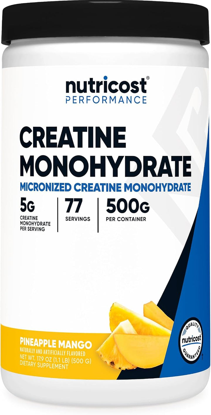 Nutricost Monohidrato de creatina en polvo (piña mango, 17.64 oz |...