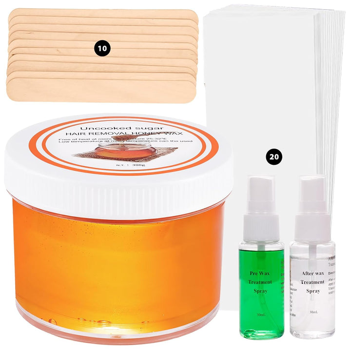 Kit de cera de azúcar: 300 g\/10.6 oz Pasta de azúcar orgánica para...