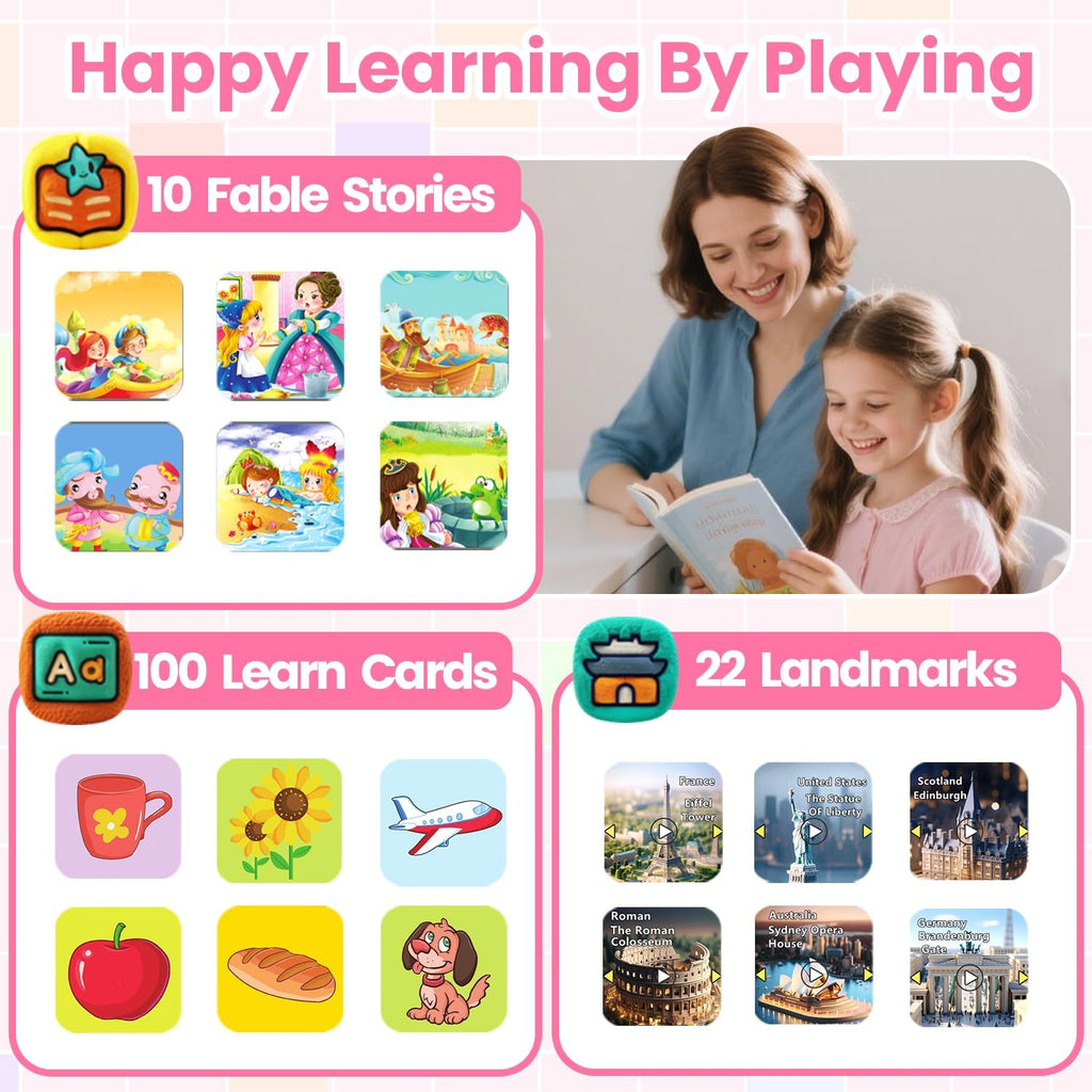 Reloj inteligente impermeable para niños y niñas de 5 a 12 años con 39 juegos, cámara HD, video, música, seguimiento de hábitos, alarma, podómetro, reloj inteligente para niños, regalo de cumpleaños para niñas de 5, 6, 7, 8 (rosa)