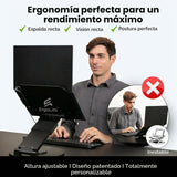 ErgoLith Soporte para computadora portátil 3 en 1 para escritorio,...