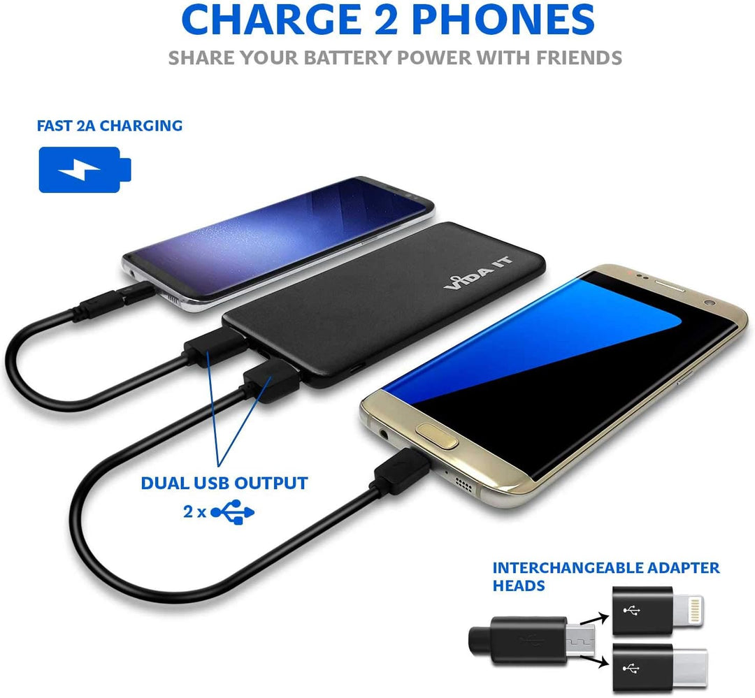 Banco de energía ultra delgado de 5 V 2 A para chaleco calefactable...