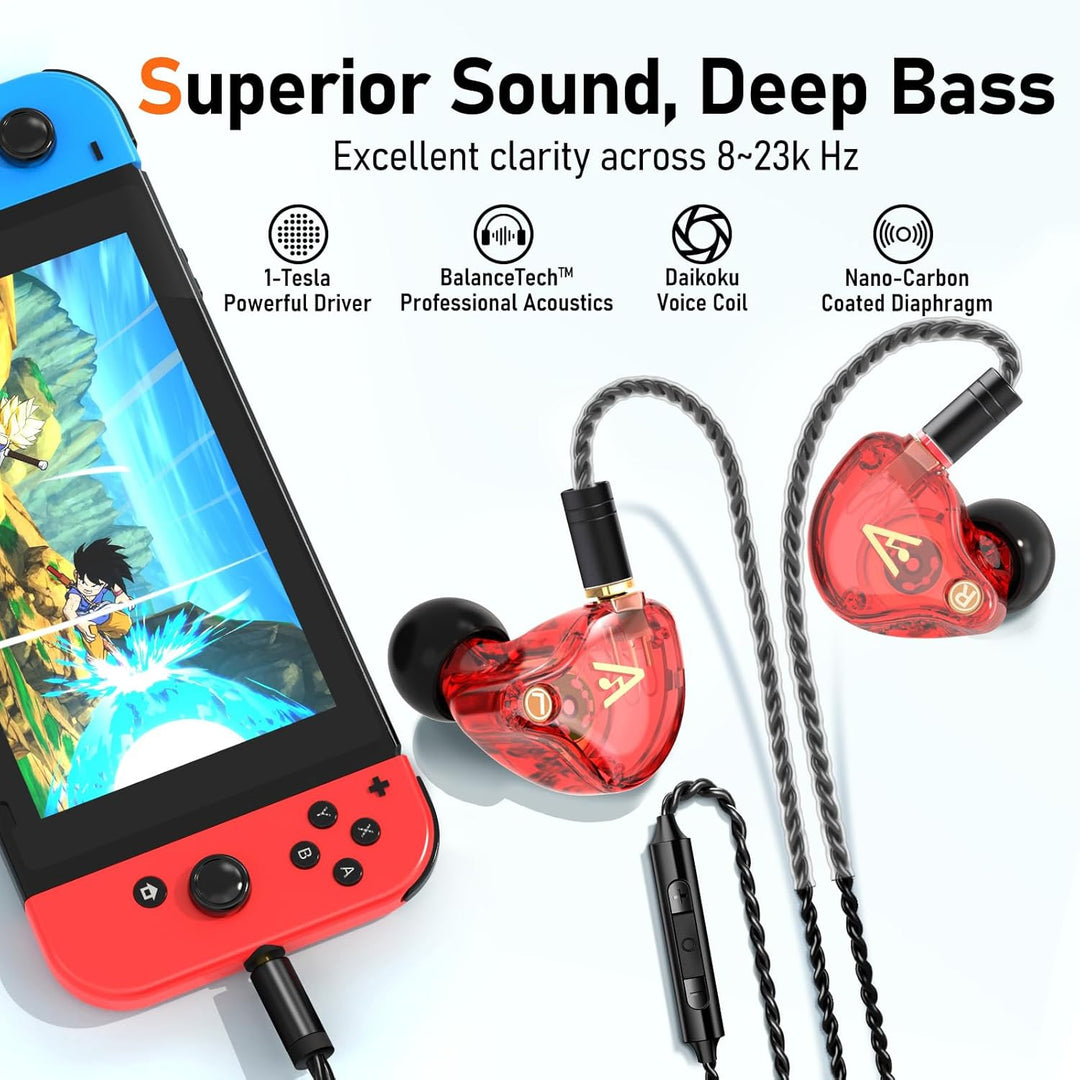 Vibes - Auriculares con cable 202M - Auriculares HiFi in Ear Monito...