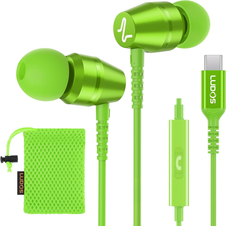 LUDOS OMNITONE - Auriculares USB C para iPhone 16 15 Pro Max Plus i...