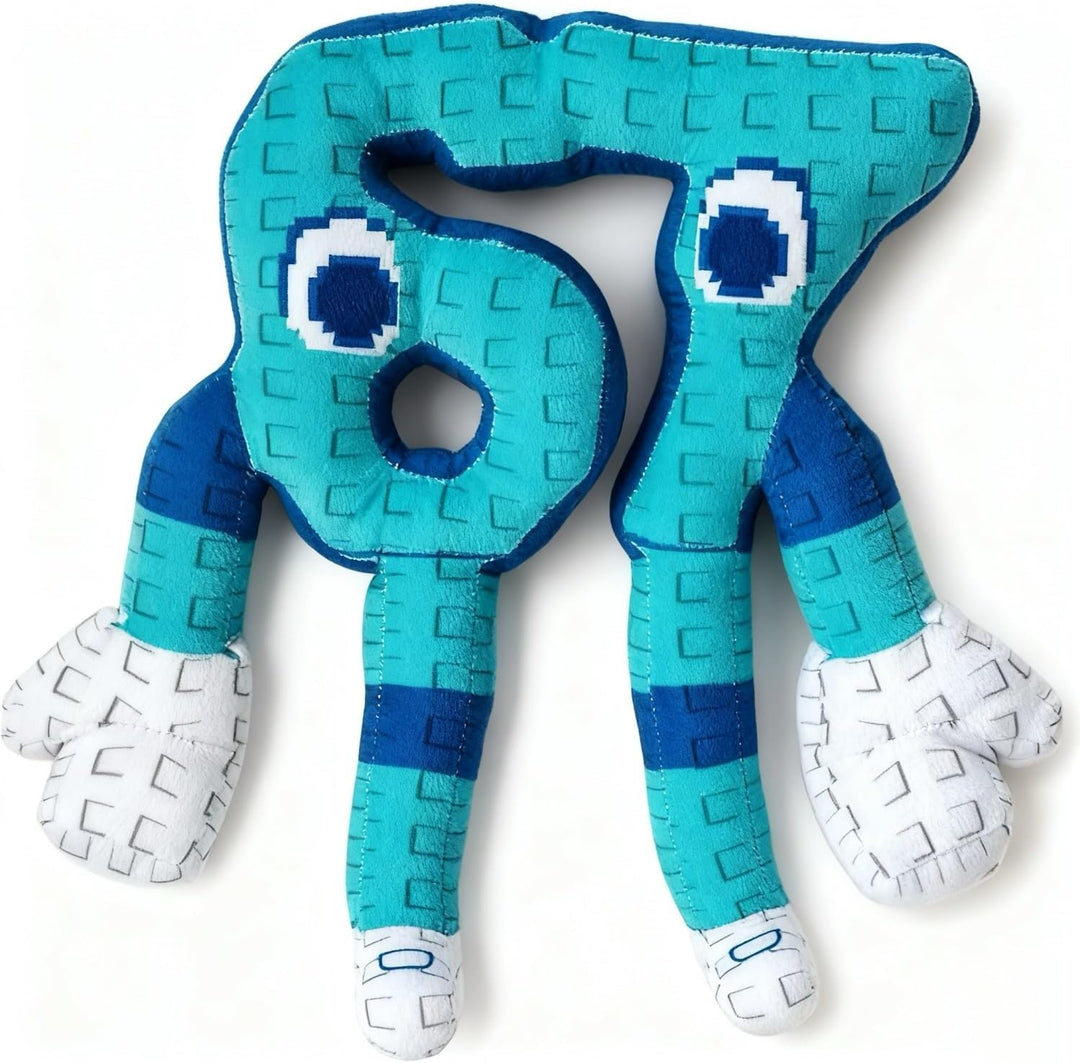 Brainrot 67 Peluche Italian Brainrot Six Seven Peluche Blue Style 10 pulgadas (67 Azul)