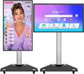 JAV Pizarra inteligente de 43 pulgadas, pizarra blanca interactiva con pantalla táctil giratoria, certificado EDLA, Android 14, espejo inalámbrico para enseñanza en aula, transmisión en vivo, oficina