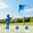 Delta Kite Set para niños y adultos, paquete de 3 cometas para adultos