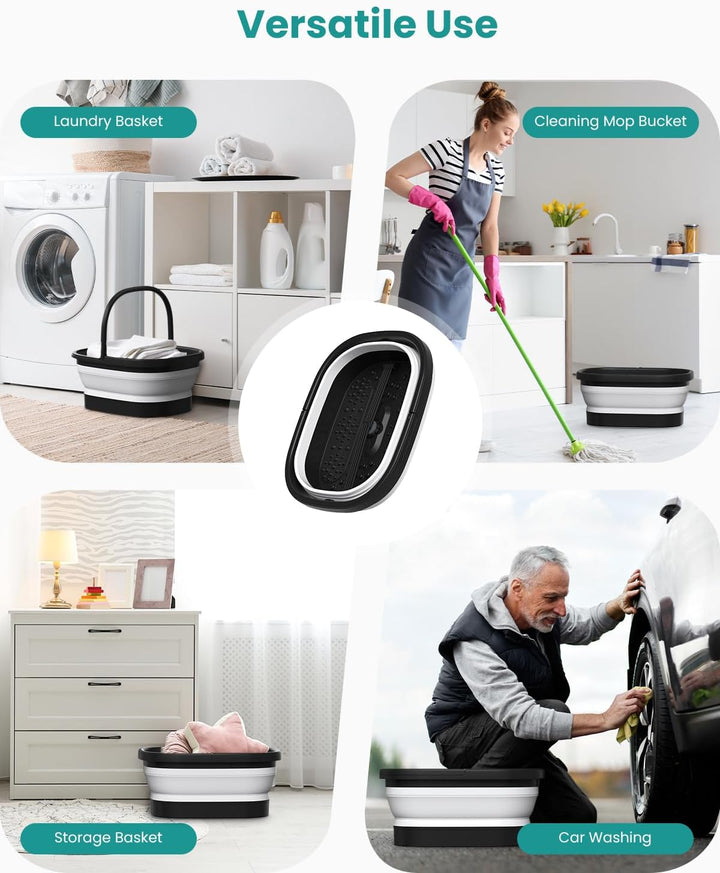 Nekteck Bañera plegable para remojar pies, baño de pies, remojo de...