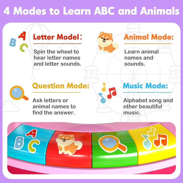 Juguetes para niños de 1, 2 y 3 años, niños y niñas, Alfabeto music...