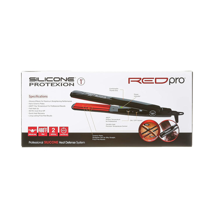Red Pro Plancha plana Protexion de silicona de 1 pulgada, ajuste de...