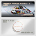 SLOWPLAY Godel Clay Poker Set, fichas de póquer de 0.49 oz y 1.575 in para