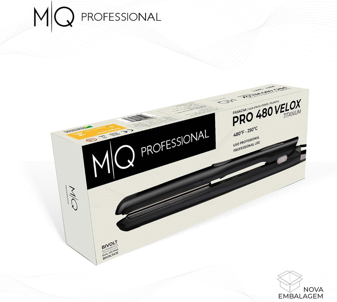 MQ Professional Plancha de pelo Pro 480 Velox Titanium Flat Iron \u...