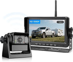EWAY Cámara de respaldo magnética inalámbrica WiFi de 7 pulgadas, monitor IPS HD 1080P, batería recargable sin cableado, cámara de enganche de visión trasera para automóvil, camión, camioneta