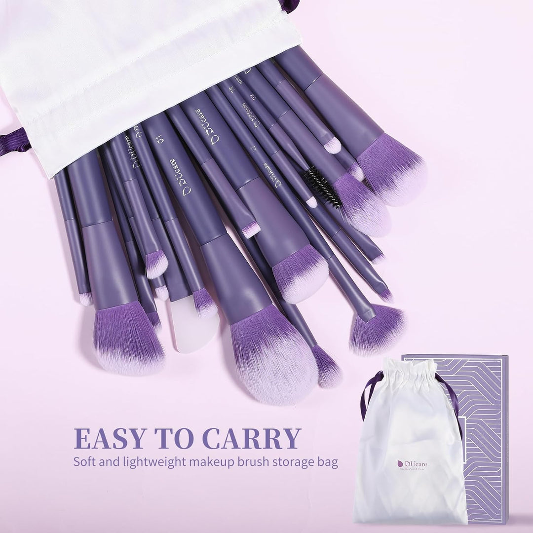 DUcare Juego de Brochas de Maquillaje Profesional de 20 piezas Broc...