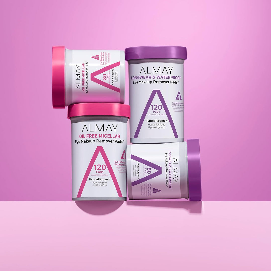 Almay Almohadillas desmaquillantes biodegradables, de larga duració...