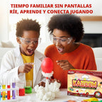 Playz Kaboom! Kit de más de 50 experimentos científicos explosivos para niños de 8 a 12 años con 25 experimentos de fichas de Playz Lab - Set de química STEM, juguetes educativos y regalos de