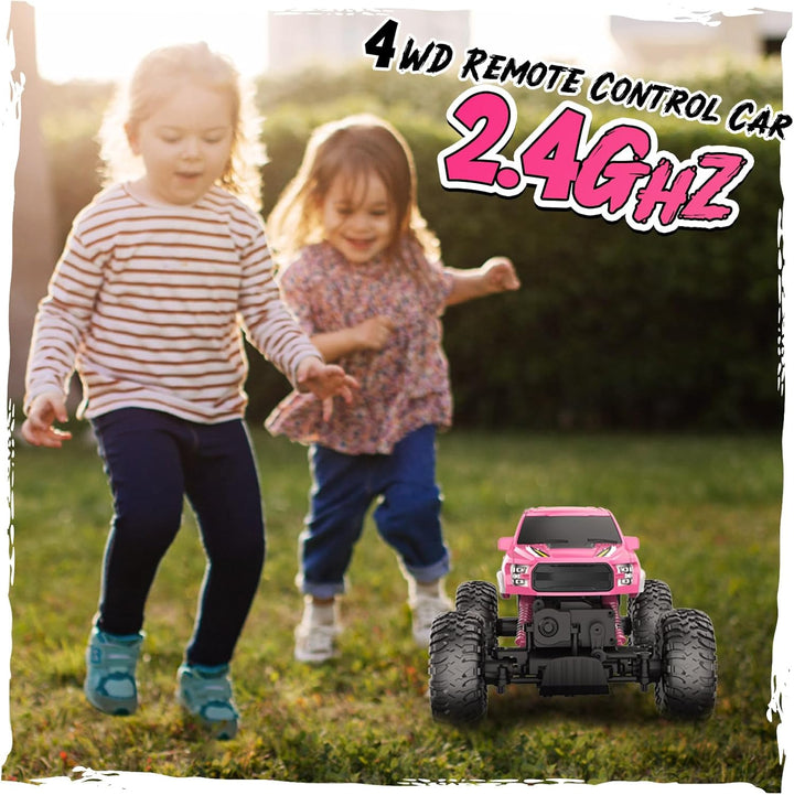 Double E Raptor F150 RC Car 4WD 2 Motors Monster Trucks para niñas,...