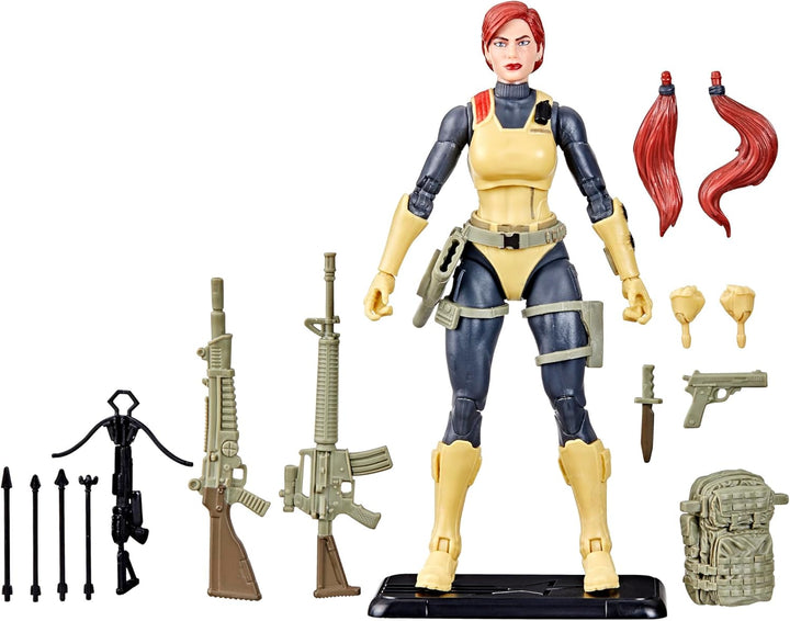 GI Joe Classified Series Retro Cardback Scarlett Figura de