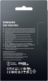 Samsung SSD 9100 PRO 4TB, PCIe 5.0x4 M.2 2280, velocidades de lectu...