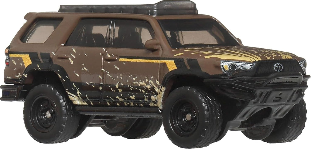 Matchbox - Autos de juguete Desert Chase Escape, paquete de 4 SUV fundidos a escala 1:64 de la película, incluye Toyota 4Runner con decoración exclusiva, juego coleccionable