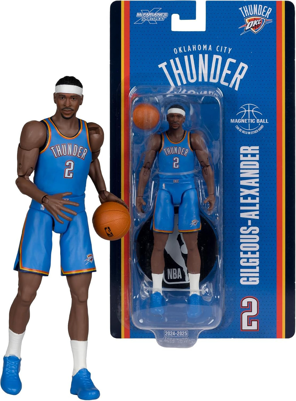McFarlane Toys - NBA Shai Gilgeous-Alexander (Oklahoma City Thunder) Figura de acción de 6 pulgadas McFarlane SportsPicks