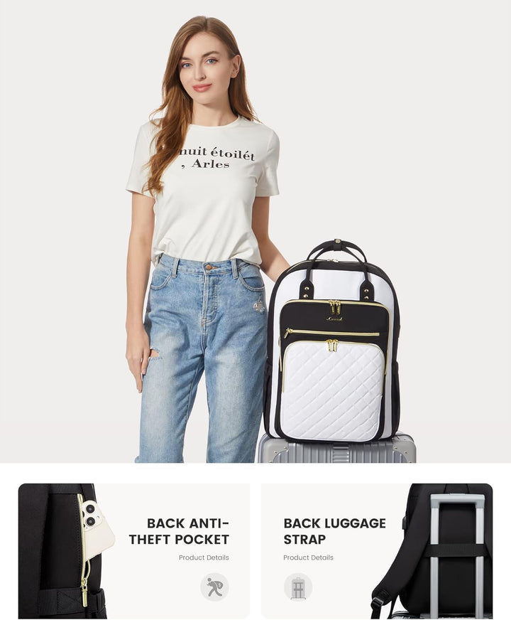 LOVEVOOK Mochila para computadora portátil para mujer, mochila para...